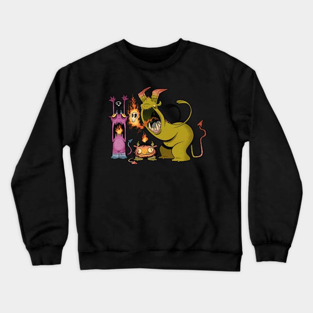 Demons! Crewneck Sweatshirt by westinchurch